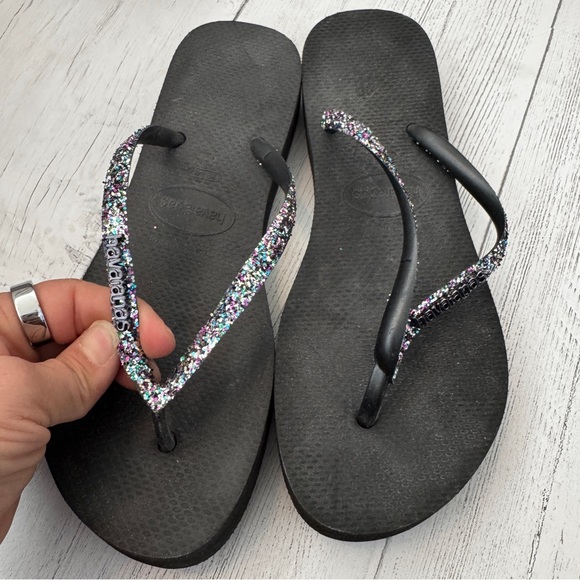 Havaianas Shoes - Havaianas Multicolor Glitter Sandals 39-40